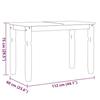 VidaXL Ensemble à manger Panama 5 pcs blanc bois de pin massif, ensemble de table à manger, table et chaises de cuisine, 3345199
