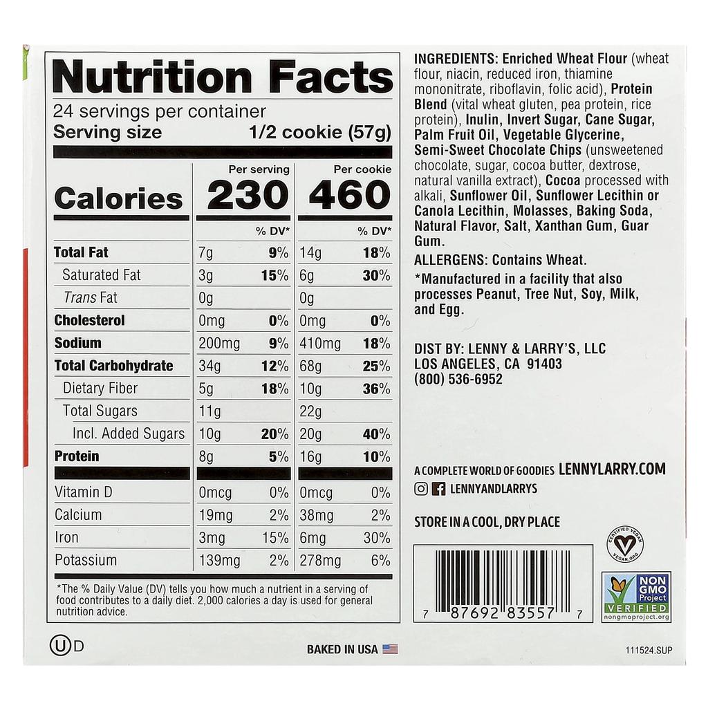 Lenny & Larry's The Complete Cookie®, Big Time Brownies, 12-Count, 113G (4Oz) Each