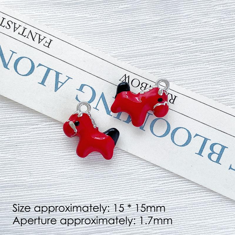 

1 шт. Милые простые подвески-шармы в виде лошади для изготовления украшений ручной работы, ожерелья, серег, браслетов, DIY аксессуары