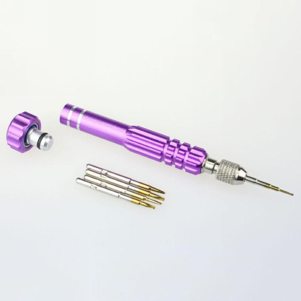 5 in 1 Precision Watch Glasses Maintennance Phone Repair Screwdriver Open Tool Set Kit