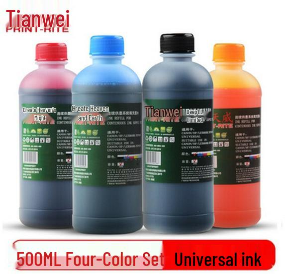 Tianwei 500ML Ink for HP, Canon, Epson CISS Ink Cartridges MP288, R330, 2132, 672