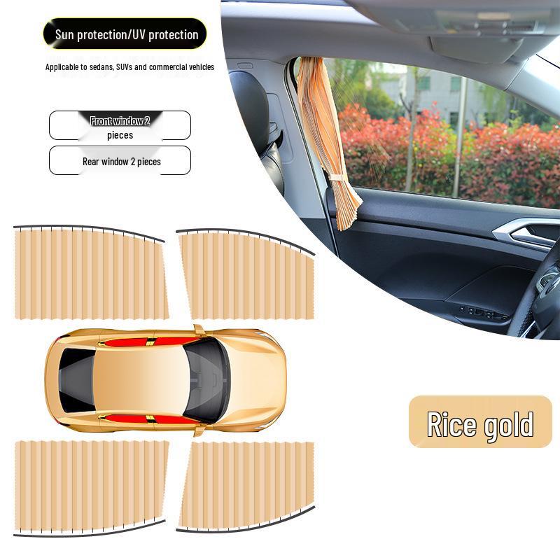 Magnetic Car Sunshade Curtains - Sun Protection & Heat Insulation for Children's Privacy on Side Windows