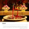 1 Piece Lotus Offering Plate Smooth Finish Fruit Snack Tray for Temple Use Vintage Buddhist Worship Supplies Easy Clean Design
