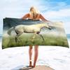 Grassland Horse Pattern Series Seaside Vacation Beach Towel Swimming Bath Towel Sports Towel