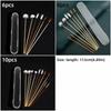 6/8/10PCS Stainless Steel Wax Remover Curette Spoon Cleaner Wax Cleaner Tool  Hygiene Maintenance