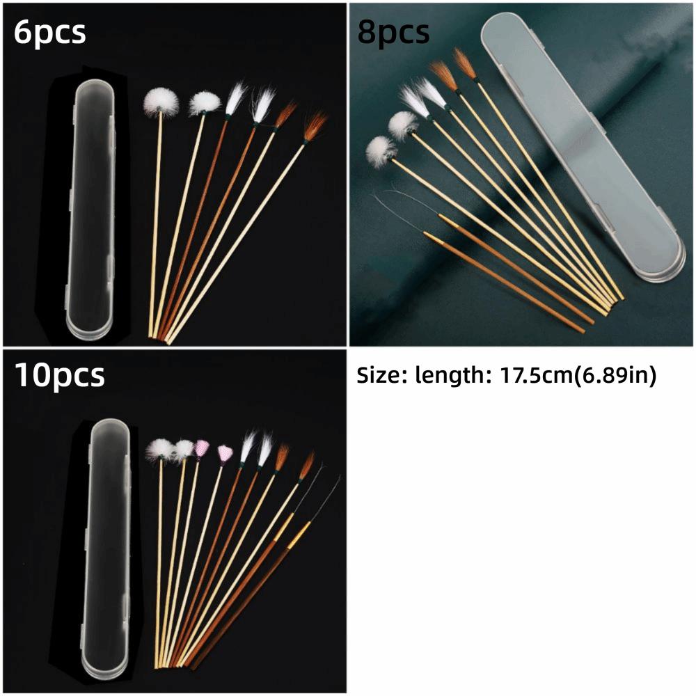 6/8/10PCS Stainless Steel Goose Feather Earpick Spoon Cleaner Wax Cleaner Tool  Ear Cleaning