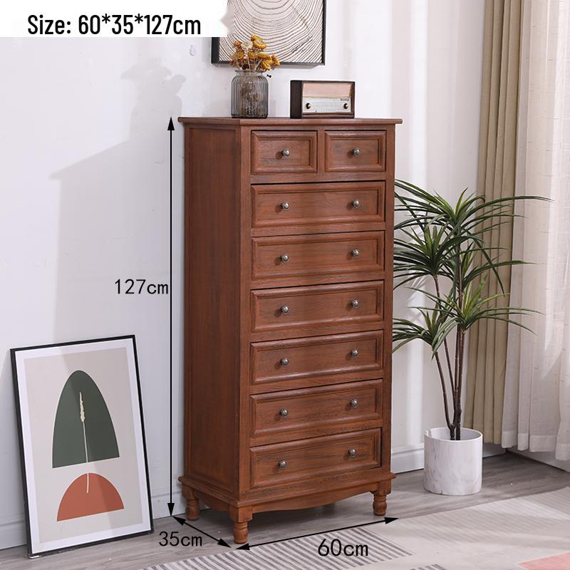 American Solid Wood Five-Drawer Chest - Living Room/Bedroom Storage Cabinet