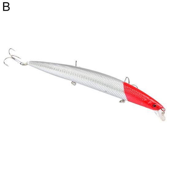 MUQZI Sporttillbehör Simulering Fisk Långfiske Lure Crankbaits Krokar Minnow Hard Baits Tackleverktyg