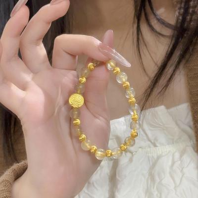 Bracelet Élégant en Perles de Cristal pour Femmes – Style Chic et Polyvalent