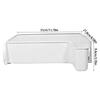 Plastic Fridge Door Bin Replacement DA97-11483A, 13.78 x 8.58 x 3.71 Inch Refrigerator Shelf Basket, Single Bin Included for Organization