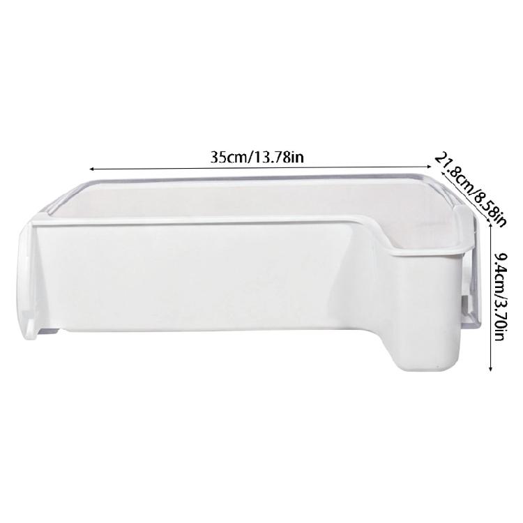 Plastic Fridge Door Bin Replacement DA97-11483A, 13.78 x 8.58 x 3.71 Inch Refrigerator Shelf Basket, Single Bin Included for Organization