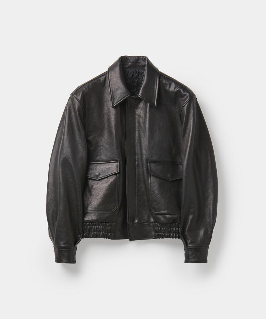 Coor Vegetable Leather A-2 Jacket (Black)