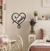 Popular Metal Wall Letters: Couple Silhouette Art for Indoor Decor