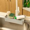 Splash Proof Faucet Drain Storage Rack Hollow Draining Design Anti Slip Sink Drain Rack Space Saving TRP Faucet Shelf Kitchen