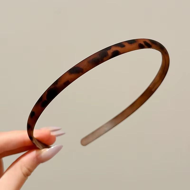 Essigsäure-Haarbänder Vintage Französische Kopfbedeckung Leopard Mattes Stirnband Kopfschmuck Kaffee Koreanischer Stil Haarreif Haaraccessoires