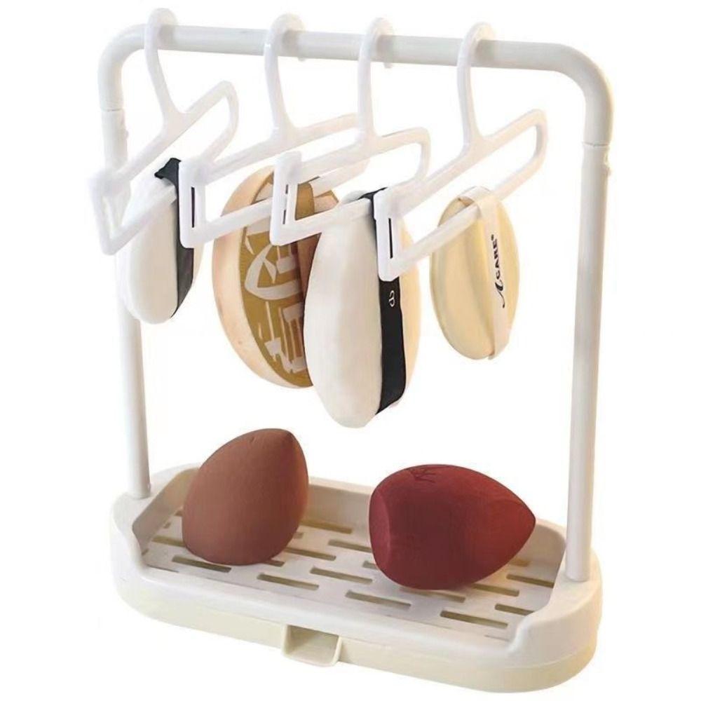 

Органайзер, кронштейн для сушки, хлопковая кукла, стеллаж для хранения одежды, губки для красоты, хранение косметики белый