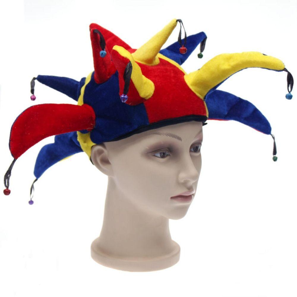 Dress Up Party Costume Hat Stage Performance Funny Clown Hat Adult Clown Hat Unisex