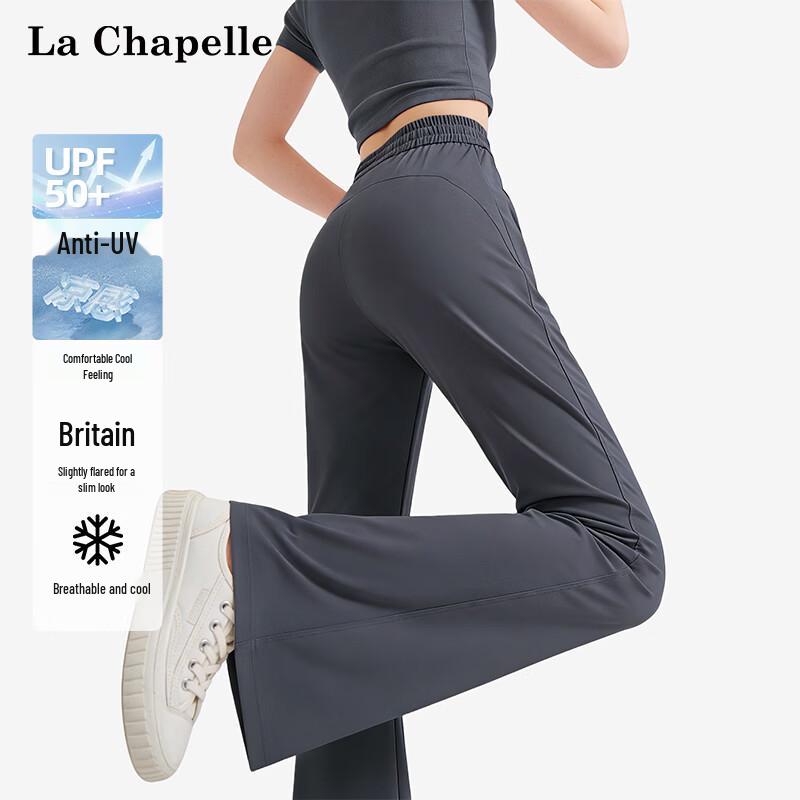La Chapelle Women s High Waist Slim Fit Casual Pants S