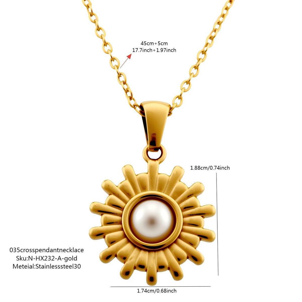 2026 Pearl Sun Zircon Clavicle Chain: Irresistibly Charming and Versatile Niche Design
