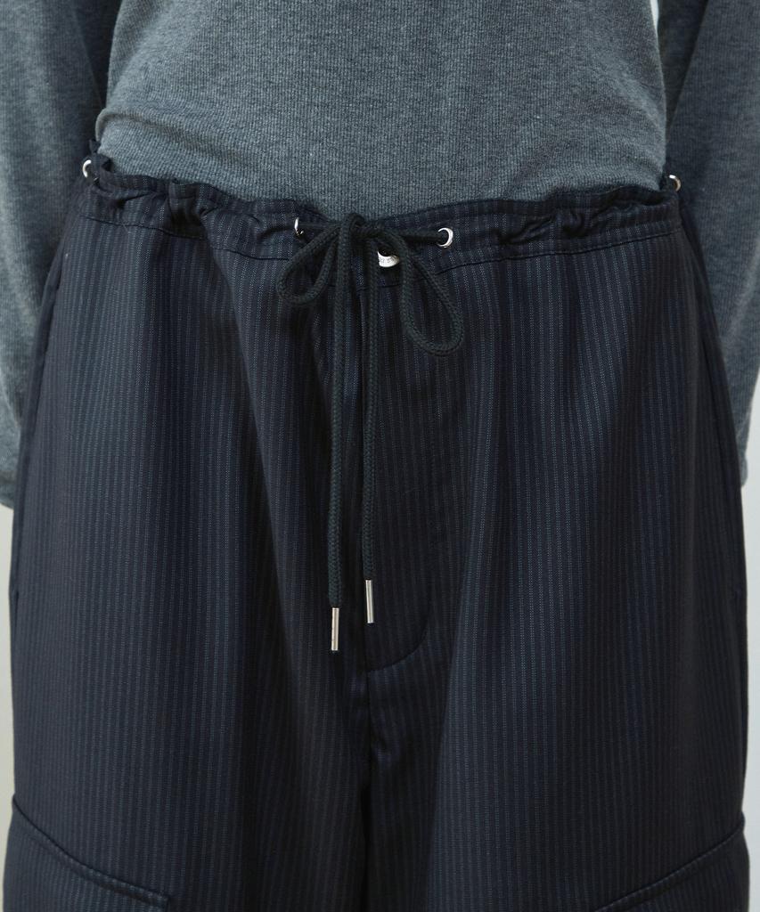 IHR Striped String Pants / Black