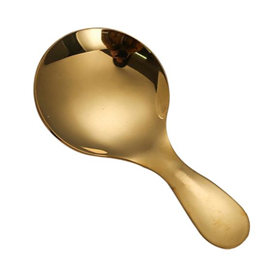 Stainless Steel Mini Spoon Short Handled Spoon Ice Cream Spoon Milk Powder Spoon for Kitchen Restaurant