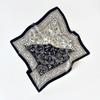 Soft Silk Square Scarf Floral Print Neckerchief Shawl Luxury Headband Scarf  Headwear Accessory