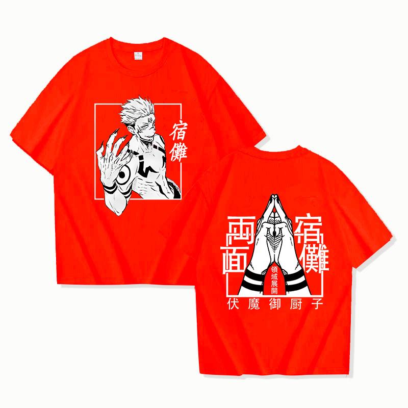 Anime Printed T-shirt Unisex Casual Loose Cool Y2k T-shirt Anime Clothes