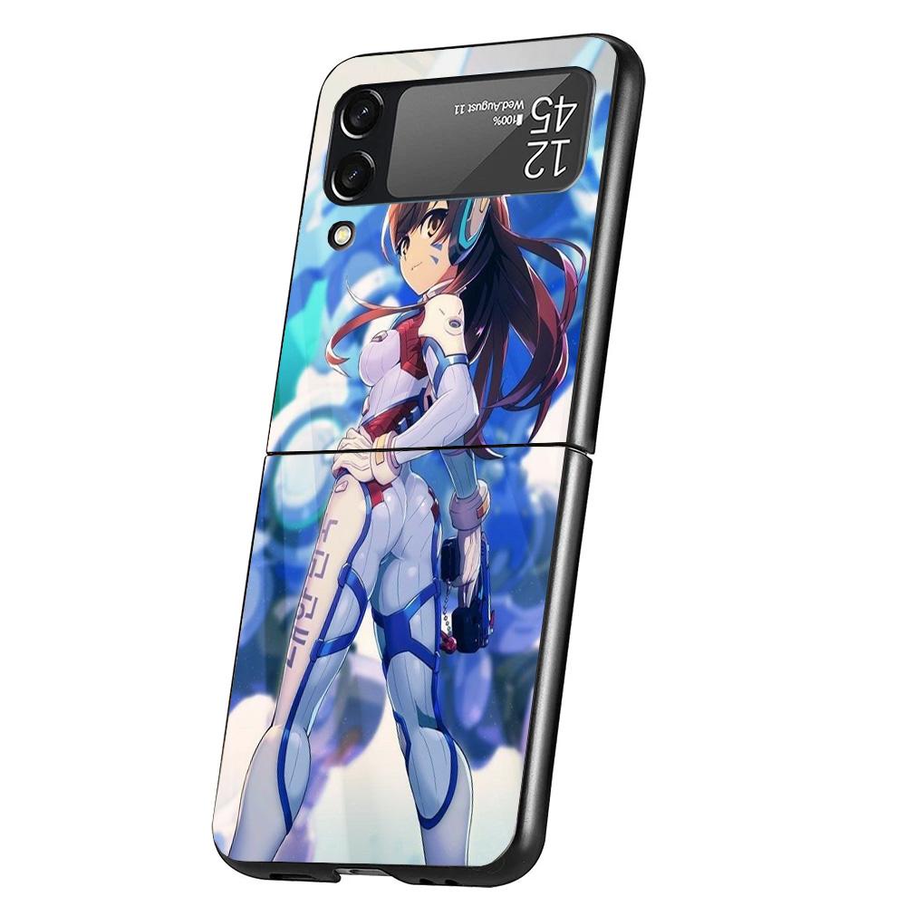 

Game O-Overwatchs-DVA Phone Case For Samsung Galaxy Z Flip 7 6 5 4 3 5G Cover ZFlip7 ZFlip6 ZFlip4 ZFlip5 ZFlip3 Coque Fundas Ga Samsung Z Flip 3