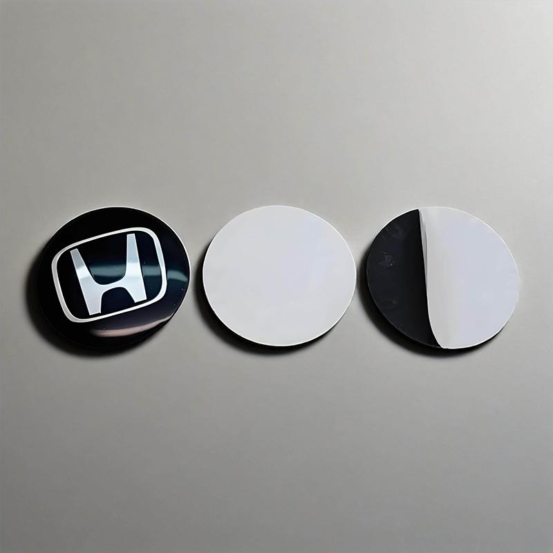 ABG1 4PCS 56mm 60mm 65mm Car Wheel Hub Center Cap Sticker For Honda Civic FIT Accord Prelude CRV Mugen CRZ CRX Jazz HRV Pilot Odyssey