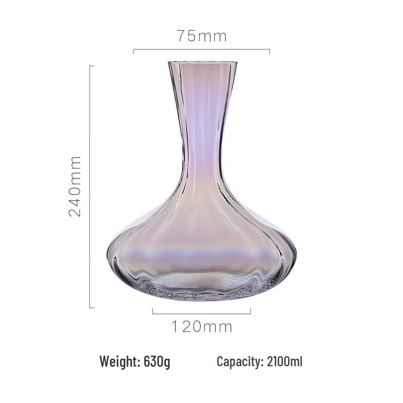 ShiJin Dazzling Electroplated Crystal Glass Decanter