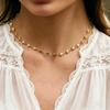 European and American stainless steel plating18K Gold Heart-Shaped Necklace for Women, Fashionable Sweet Love Bracelet, Light Luxury Set