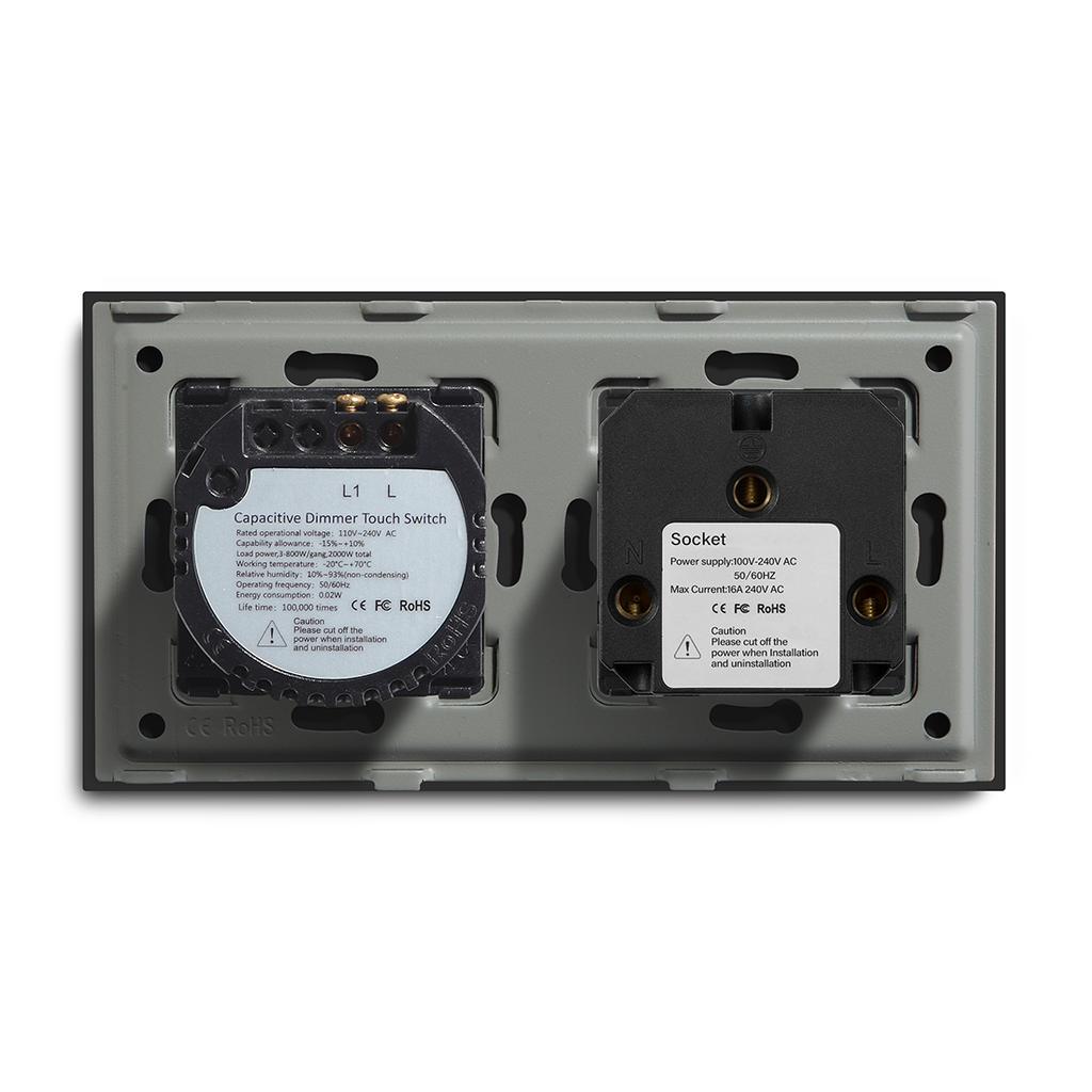 Factory Customized Tuya App 1/2/3 Gang Switch Smart Wall Switch and Outlet