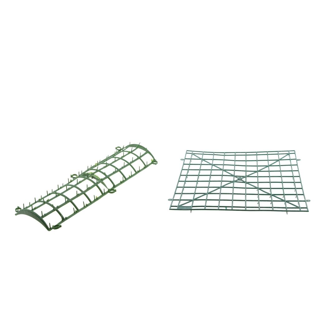 Green Artificial Flower Wall Panels Plastic Rack for Wedding Ceremony Decoration Photo Area Party Event