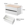 Yamazaki Jitsugyo One-handed cut and concealable kitchen paper holder L Natural Body: W31.2 x D16.2 x H17cm RIN RIN Paper holder Compatible with