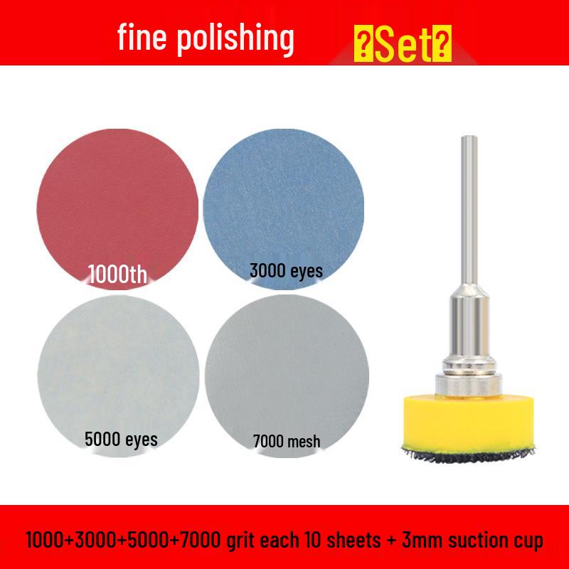 One-Inch Flocked Sandpaper Grinding & Polishing Disc for Small Electric Grinders
