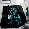 Dragon Ball Goku Pattern Flannel Blanket, High Quality Comfortable for All Seasons, Home Decor, Warmth and Comfort, Perfect for Gifts.