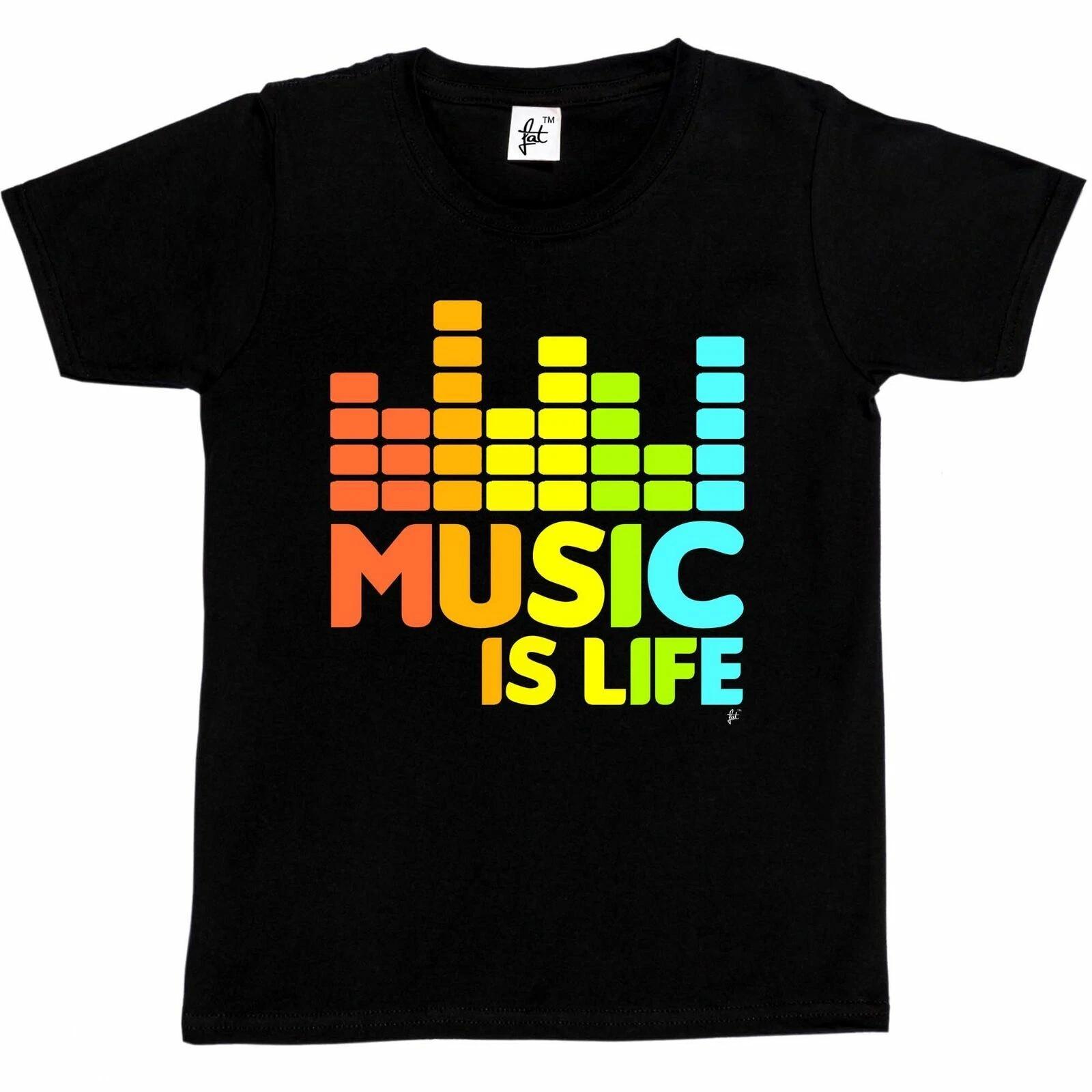 Music Is Life Hip Hop Dance Grunge Garage Rock  Kids Boys / Girls T-Shirt M