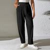 Women's Corduroy Pants Elastic High Waist Pleated Wide Leg Pants With Pockets