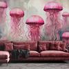 Wallpaper Sea jellyfish Pink