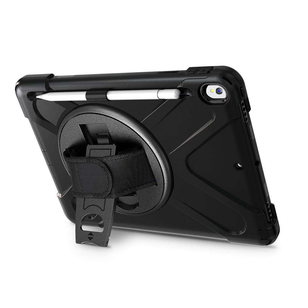 Custodia per Tablet con Cavalletto per iPad Air 3 2019 / Pro 10.5 2017 Cinturino a Mano Portapenne Robusta Armatura Ibrida Antiurto Copertura con Supporto