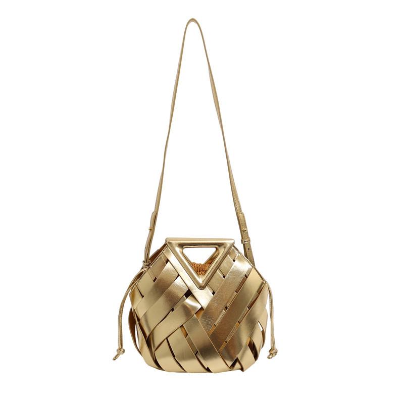 Borsa a tracolla Autunno e Inverno Nuova Borsa intrecciata alla moda Borsa a cestino per verdura da portare a mano Borsa a mano da donna Versione coreana Nicchia Borsa a mano da donna
