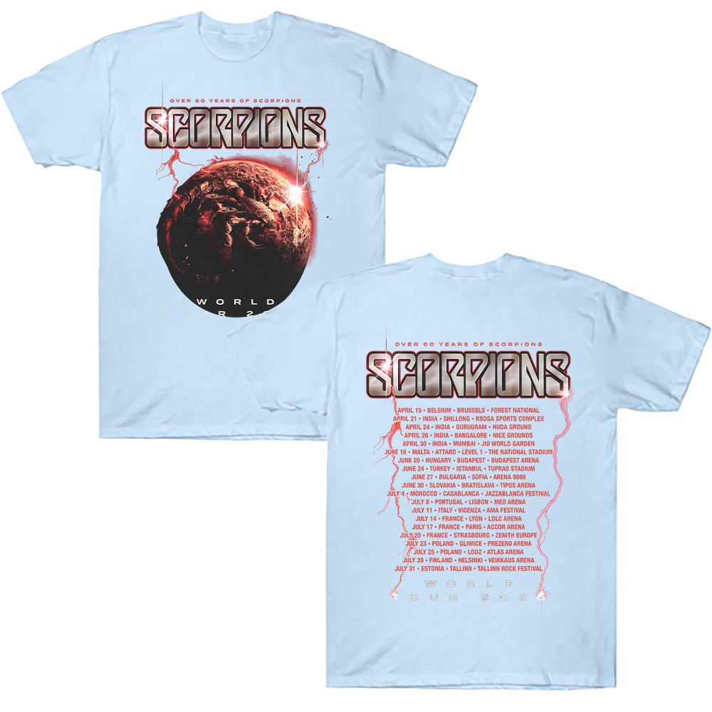 

Scorpions Coming Home Tour 2026 T Shirts Metal Scorpions Cotton Tees Short Sleeve Hard Rock Band T-shirts Round Collar Clothes Anime T-shirt XXL