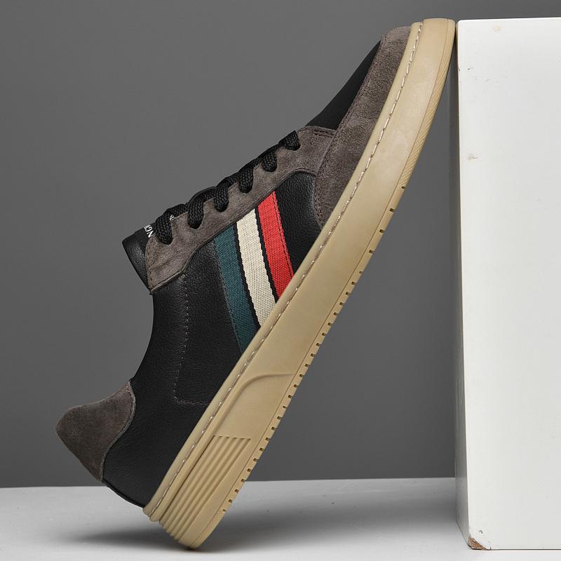 Fashion High Quality Men Genuine Leather Casual Shoes Spring Autumn Men Sneakers Luxury Brand Mens Shoes Comfortable Flat Male Footwear