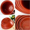Vaso Fioriera Grande Resistente in Resina con Sottovaso - Aspetto Ceramica Fatto a Mano per Balcone o Scrivania