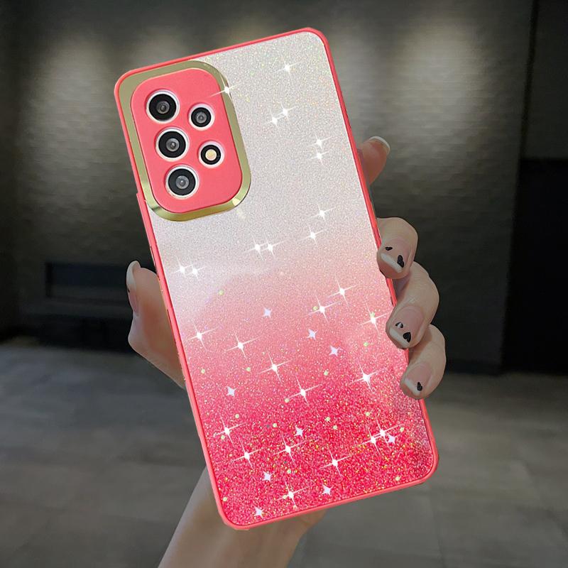 

Мягкий силиконовый чехол с блестящим градиентом для Xiaomi Redmi Note 11 10 Pro 11S 10S 10C 10A Poco X3 NFC M3 M4 Pro 5G 4G, чехол из ТПУ с блестками и блестками For Xiaomi Poco X3 розы красного