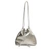 Silver travel backpack women's 2025 new high-end shoulder bag large-capacity commuter bucket bag multi-purpose backpack