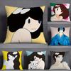 Japan T-Takeru Amano Pillow Case Square Double-Sided Printing Short Plush Sofa Cushion Cover Bedroom Bedside Pillow