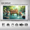 Colorful Happy Birthday Banner Vibrant Jungle Otter Celebration Decoration Lightweight Jungle Backdrop for Birthday Celebration