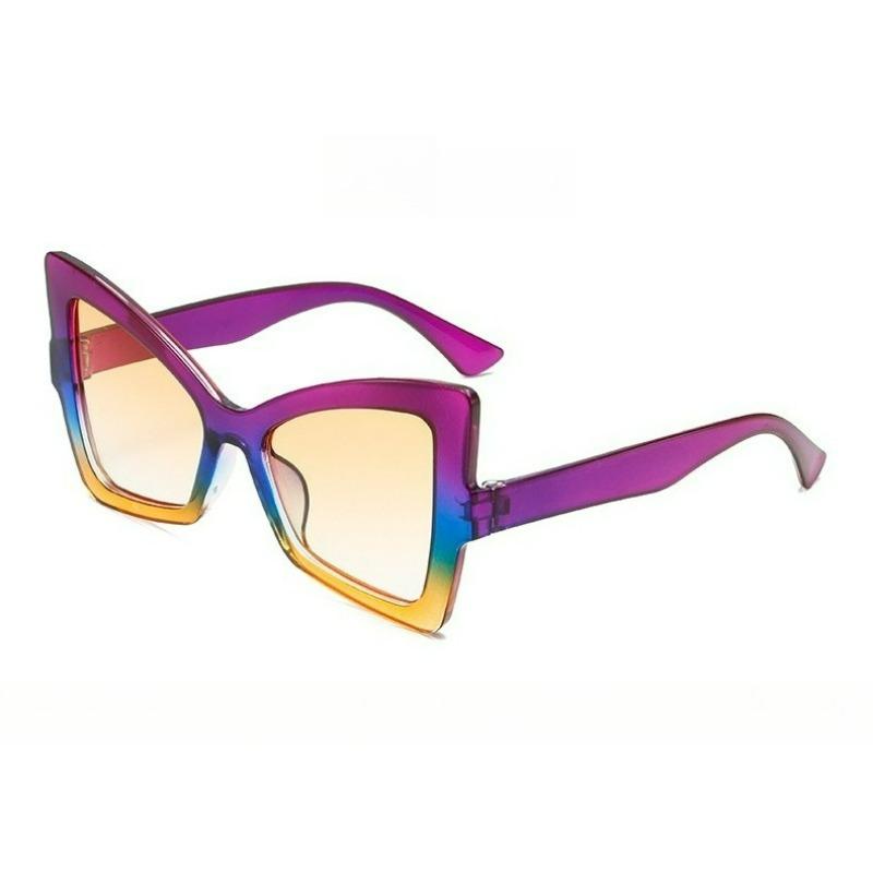 Butterfly Frame Women's Fashion Sunglasses Casual Cute Summer Bright Color Suitable for Travel Beach Accessories