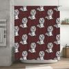 French Bulldog Shower Curtain Waterproof Cute Puppy Dog Bath Decor Set Vintage Farmhouse Bathroom Art Home Decor
